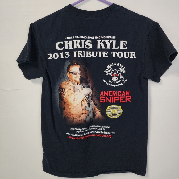 Marty Logan T Shirt Small Chris Kyle American Sniper 2013 Tribute Tour Boat Spee - Picture 6 of 7